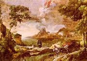 Gaspard Dughet Landscape with St.Augustine and the Mystery of the Trinity France oil painting reproduction